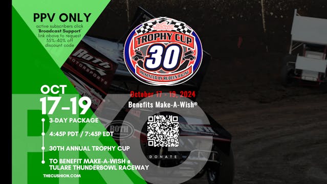 VOD All 3 Nights Pkg Oct 17-19, 2024 // Trophy Cup