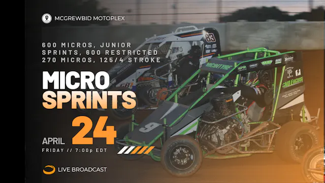 VOD 04.24.26 // Micro Sprints @ McGre...
