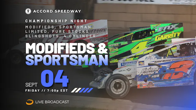 PPV Fri Sept 4 // Modifieds @ Accord