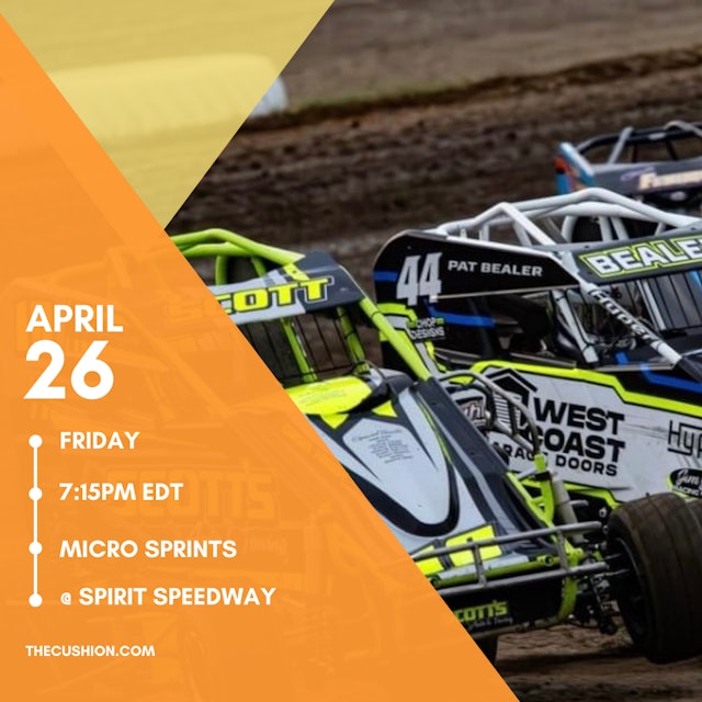 LIVE Fri April 26 // Micro Sprints @ Spirit Speedway