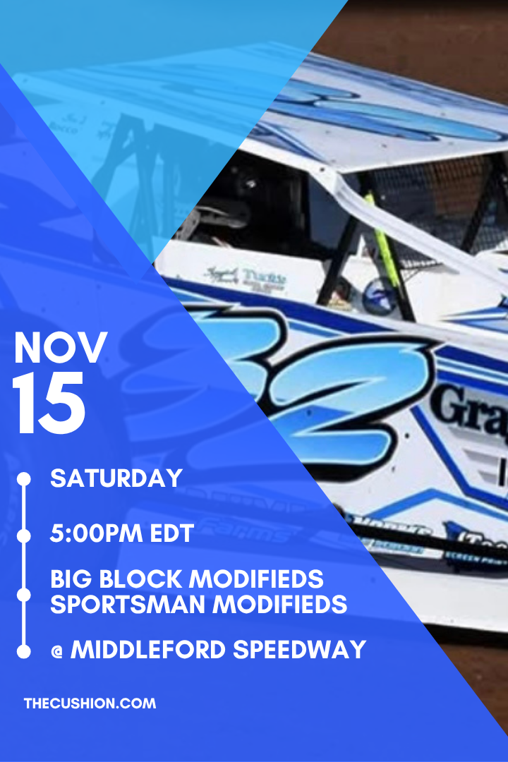 CANCELED Sat Nov 15 // Big Block & Sportsman Modifieds @ Middleford Speedway