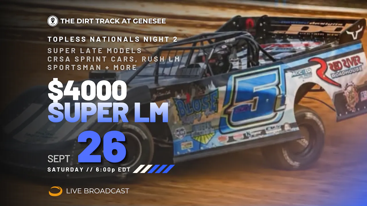 PPV Sat Sept 26 // Topless Nats Night 2 @ Genesee