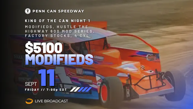 LIVE Fri 09.11 // $5100 Mods - King of the Can Night 1 @ Penn Can