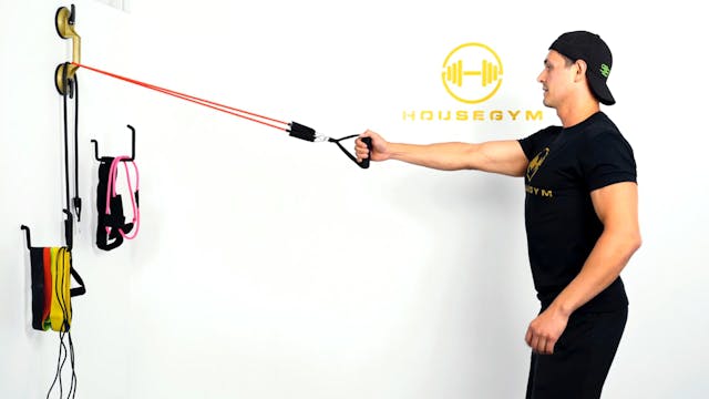 AlphaBand Single Arm Upper Squat Row