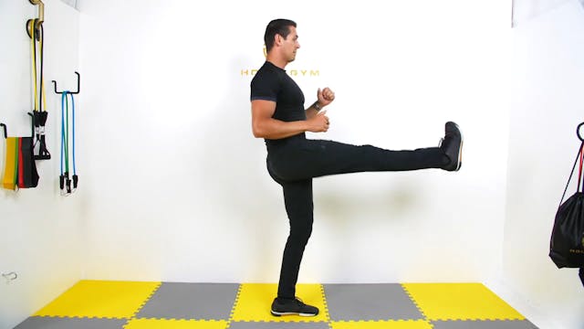 Reverse Lunge With Front Kick