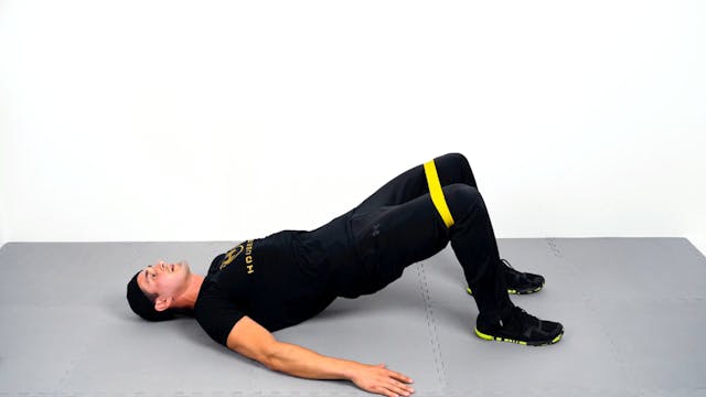 Mini Band Glute Bridge with Abduction