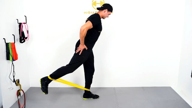 Standing Mini Band Single Leg Kickback