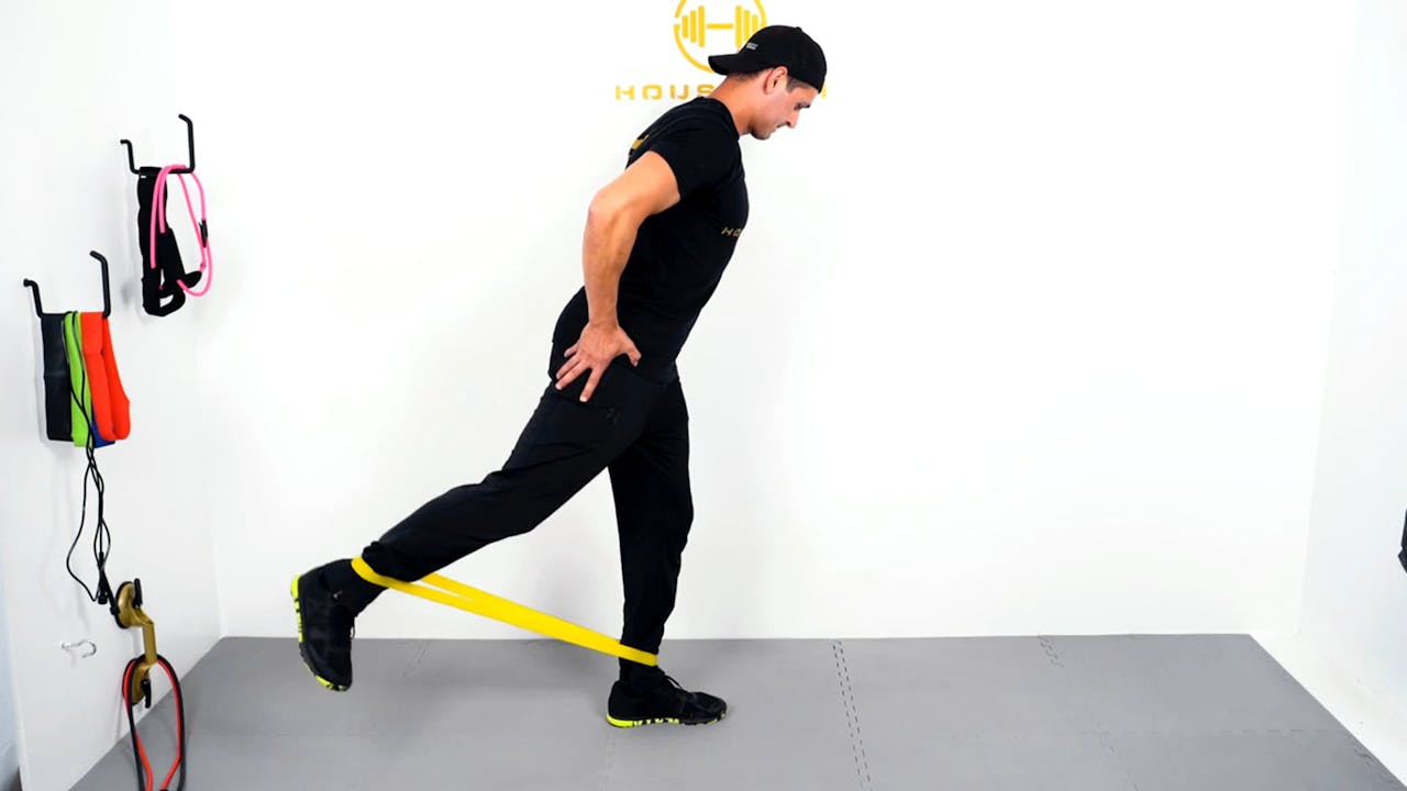 Standing Mini Band Single Leg Kickback Legs Exercises The Dad Workout