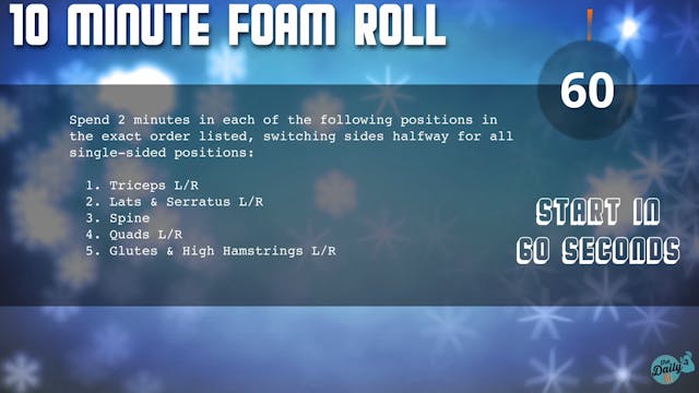 10-Minute Cool-Down: Foam Roll Flow