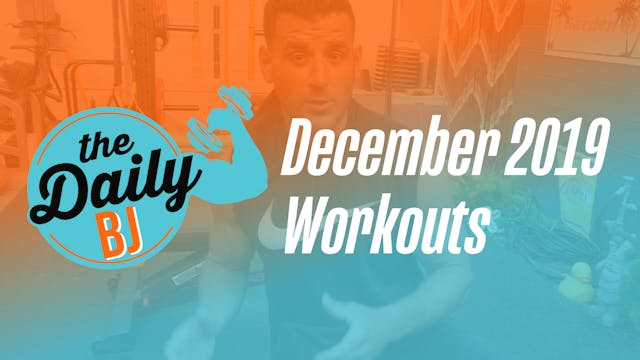 December 2019 Workouts