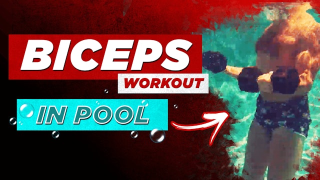 Biceps Workout in the Pool