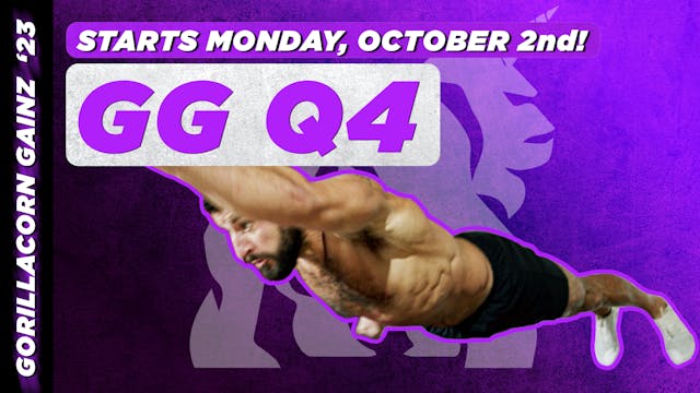 2023 Q4 GORILLACORN GAINZ Program