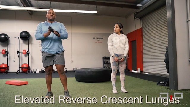 Individual Workout 61 - Elevated reverse crescent lunges