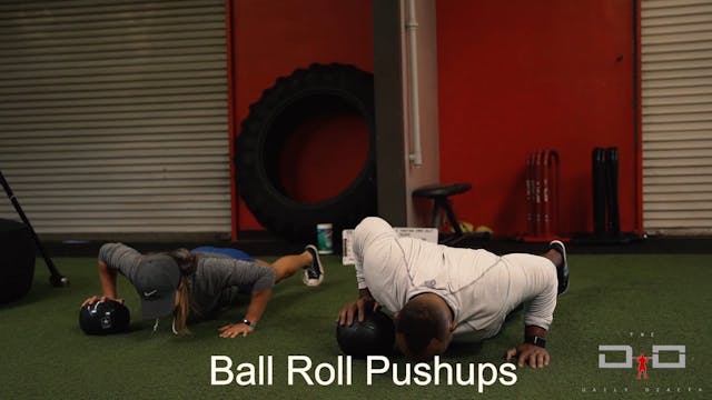 Individual Workout 22 - Ball Roll Pushup
