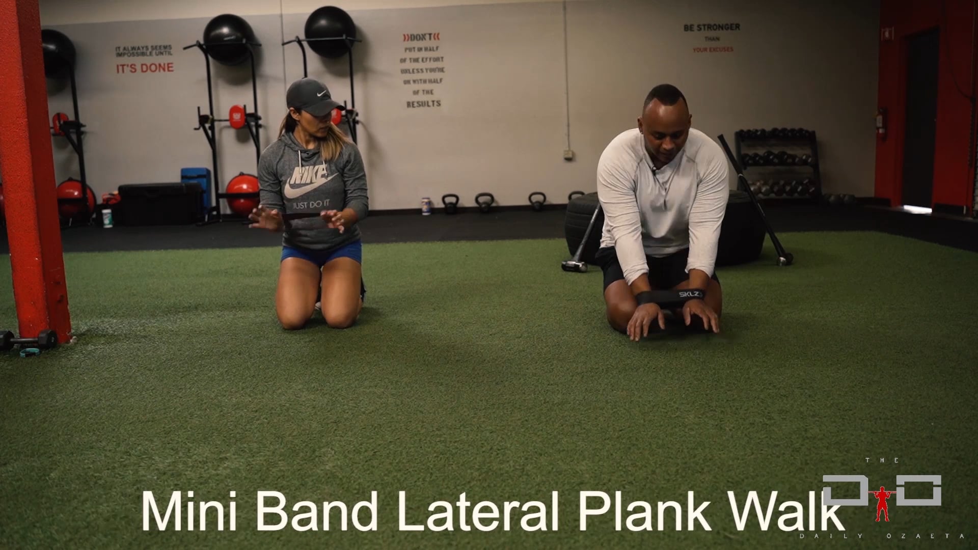 Individual Workout 33 - Mini Band Linear Plank Walk