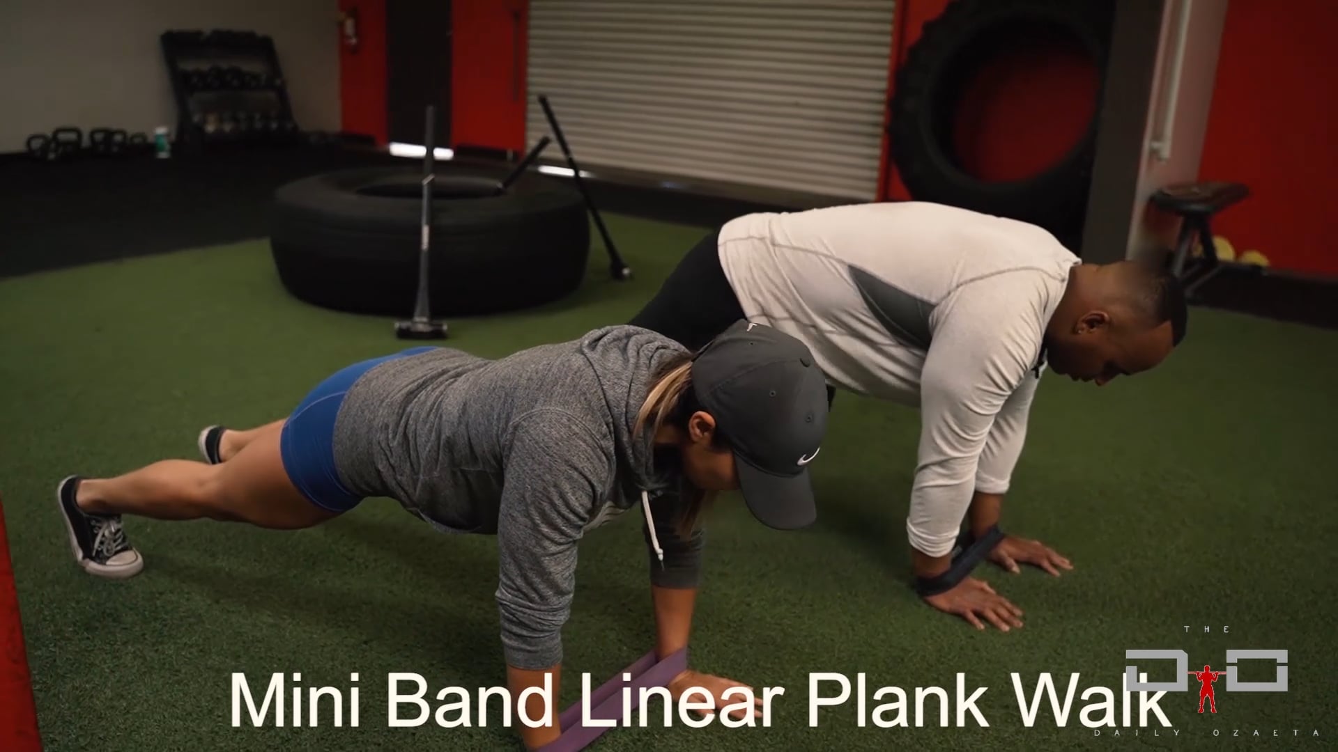 Individual Workout 31 - Mini Band Lateral Plank Wall