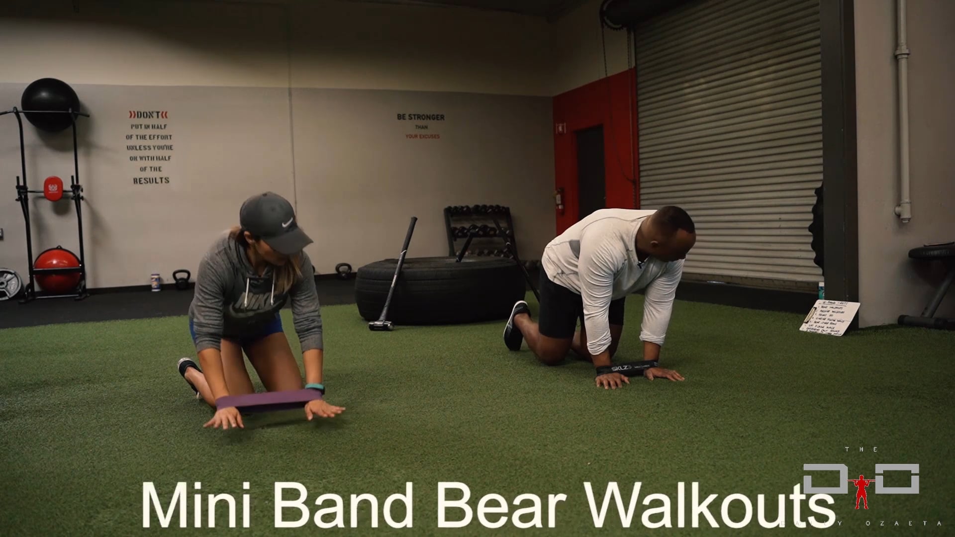 Individual Workout 28 - Mini Band Bear Walkouts