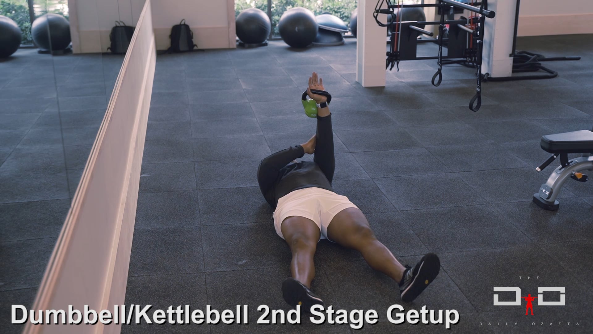 Individual Workout 97 -Dumbbell Kettlebell  - 2nd Stage Getup