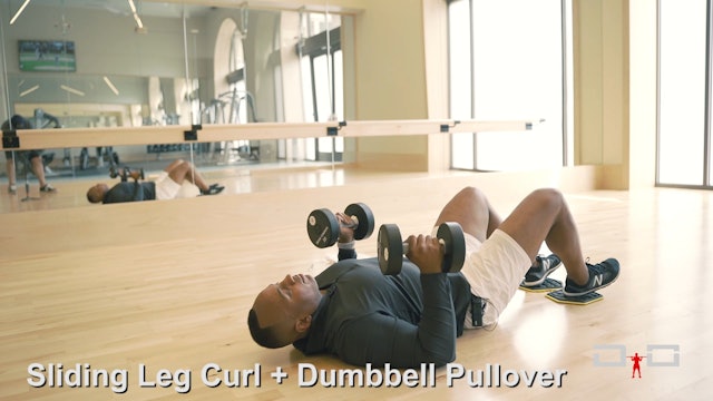 Individual Workout 73 - Sliding Leg Curl Dumbbell Pullover