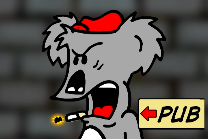 Inebriated the Koala meets God