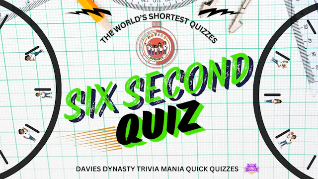 6 Second Quick Quiz ( Cool Math Facts )