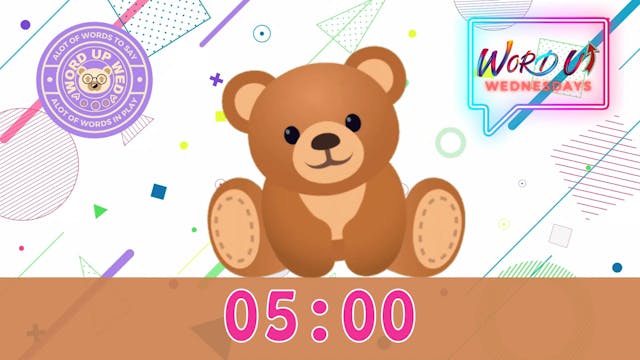 Wordy Bear's Countdown Timer (5 min)
