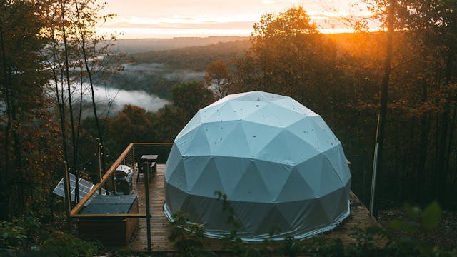 Modern Mountaintop Dome Home