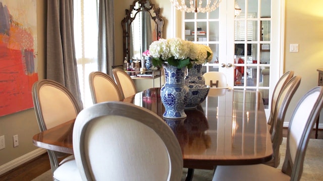 Formal & Family-Friendly Dining Room