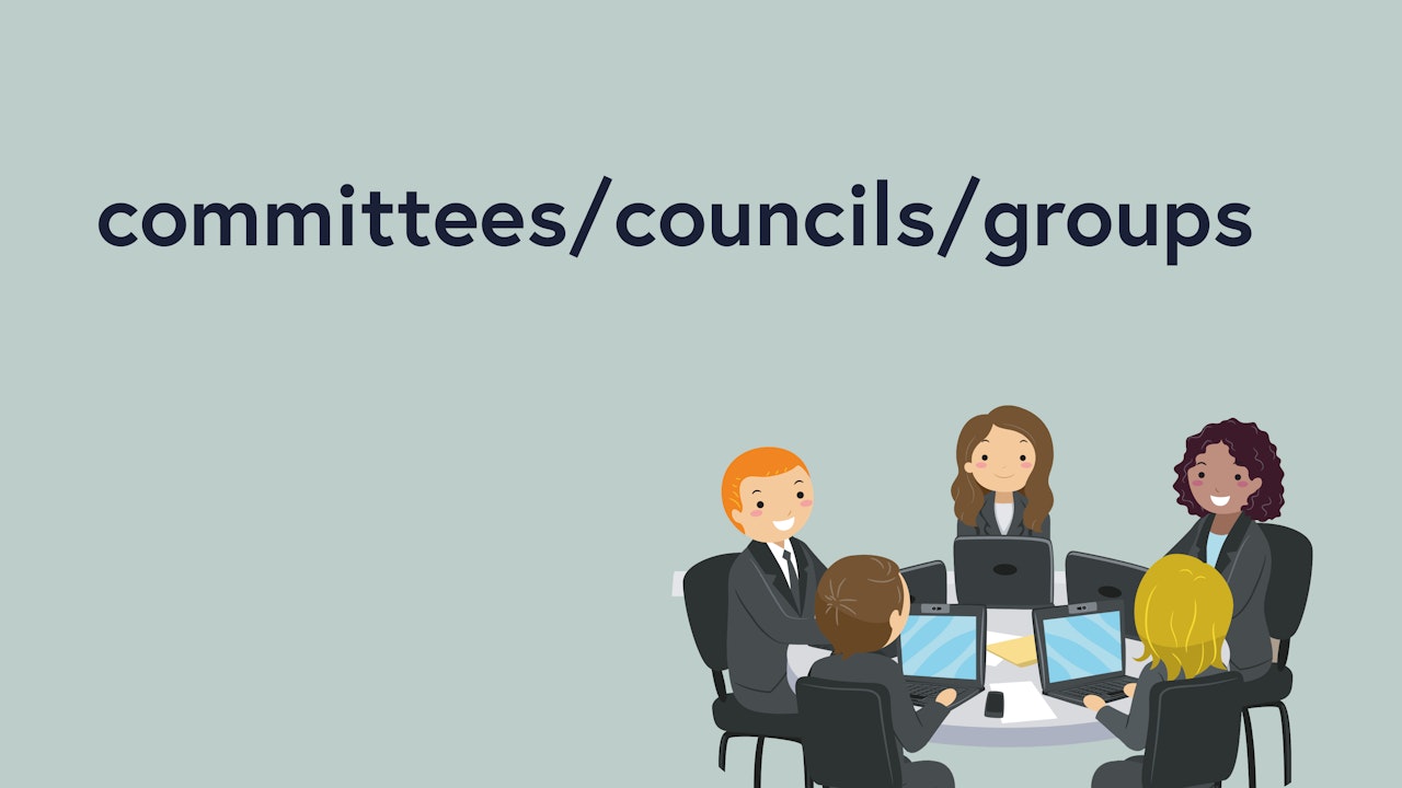 Committees/Councils/Groups