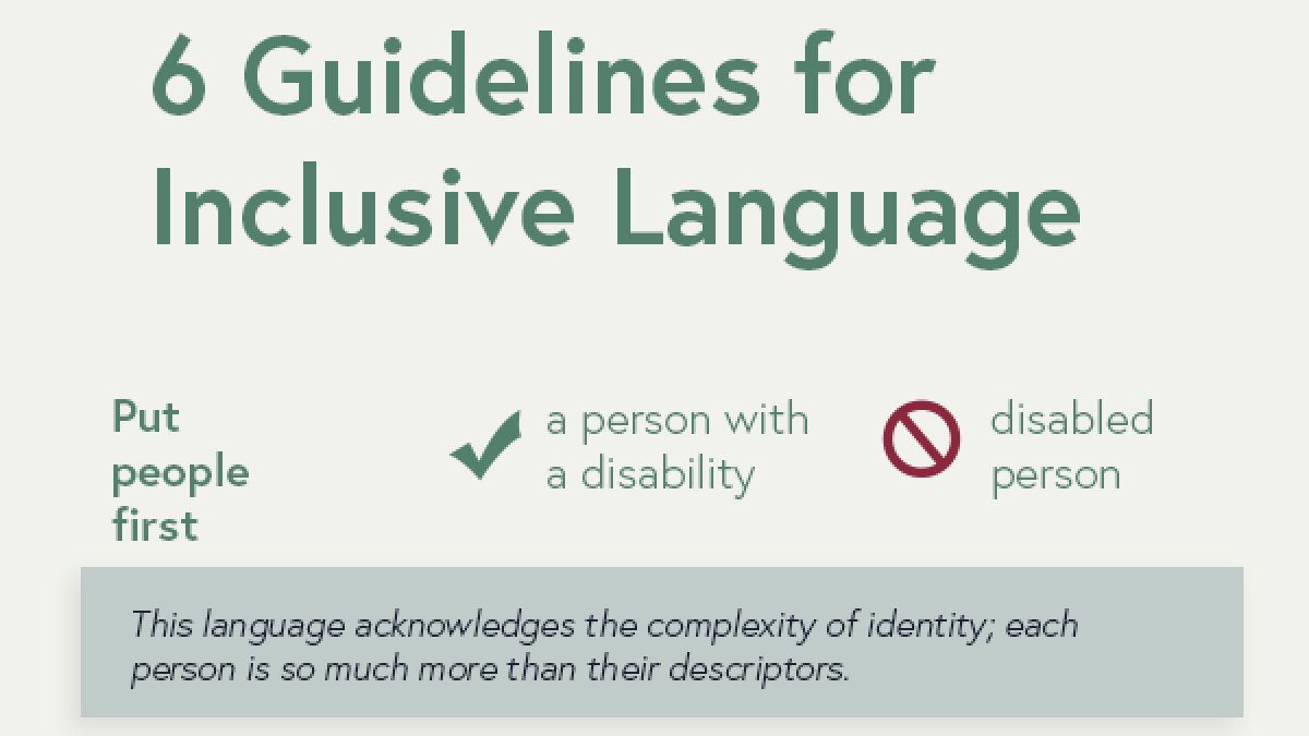 Inclusive Language Infographic