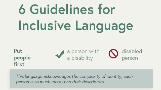 Inclusive Language Infographic