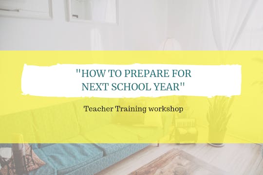 How to plan for next school year