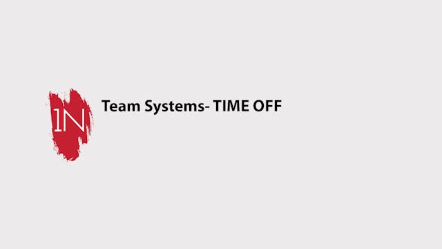 Team systems- TIME OFF