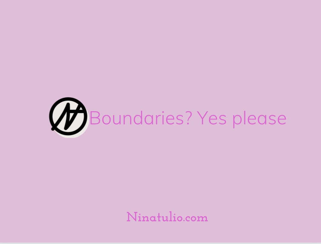Boundaries? Yes please 