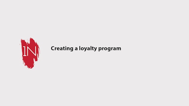 Creating a loyalty program