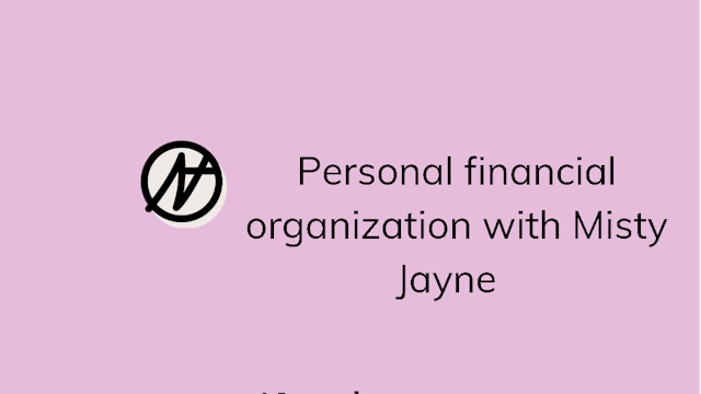 Personal financial organization with ...