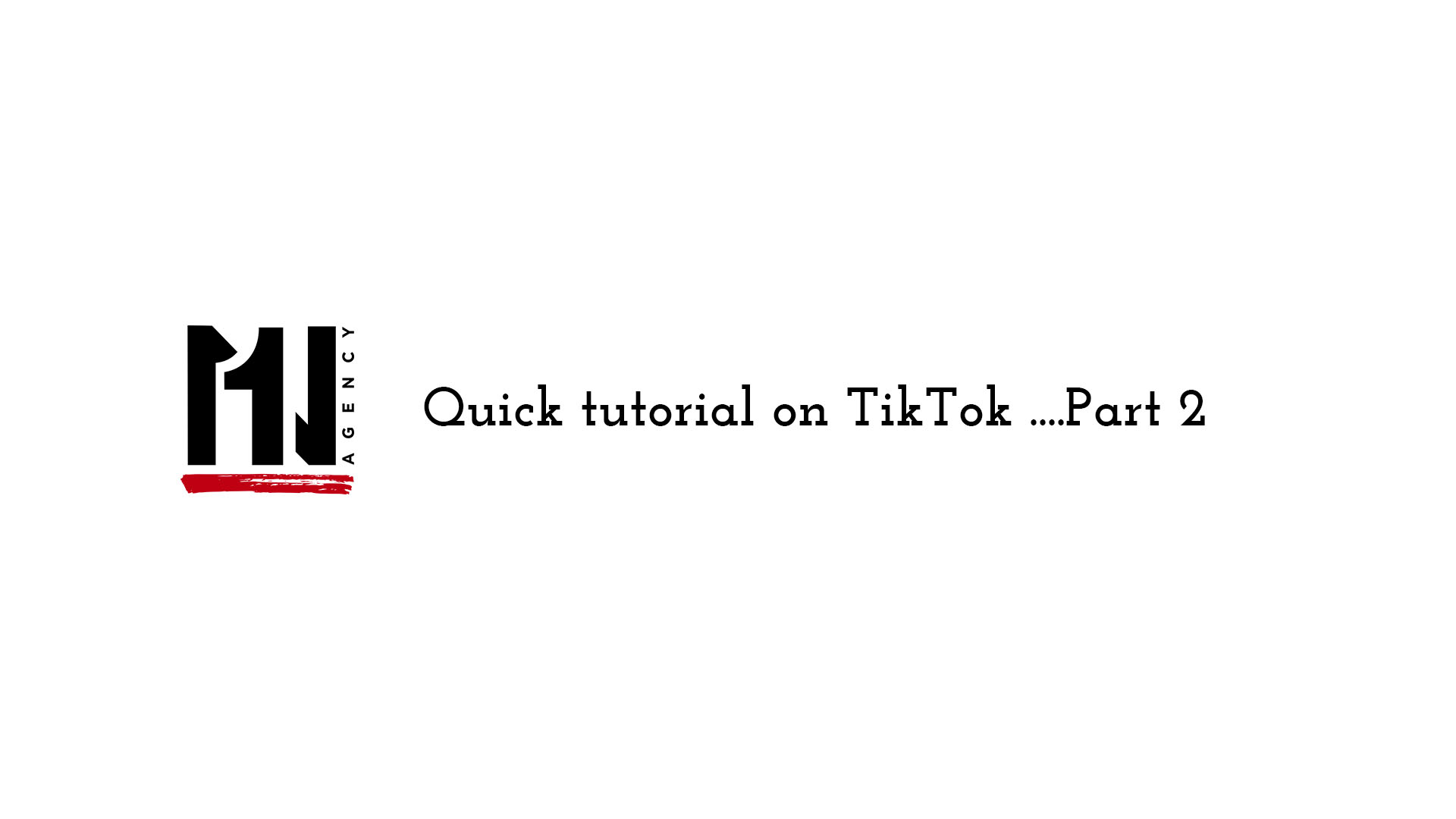 Quick tutorial on Tiktok ...Part 2