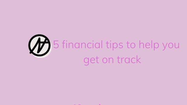 5 Financial tips to help you stay on ...
