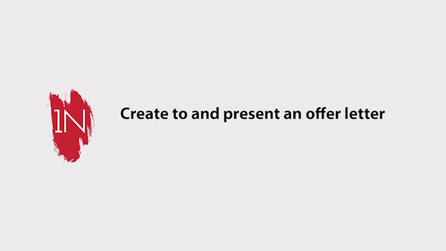 Create and present an offer letter