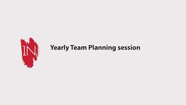 How to have a yearly planning session...