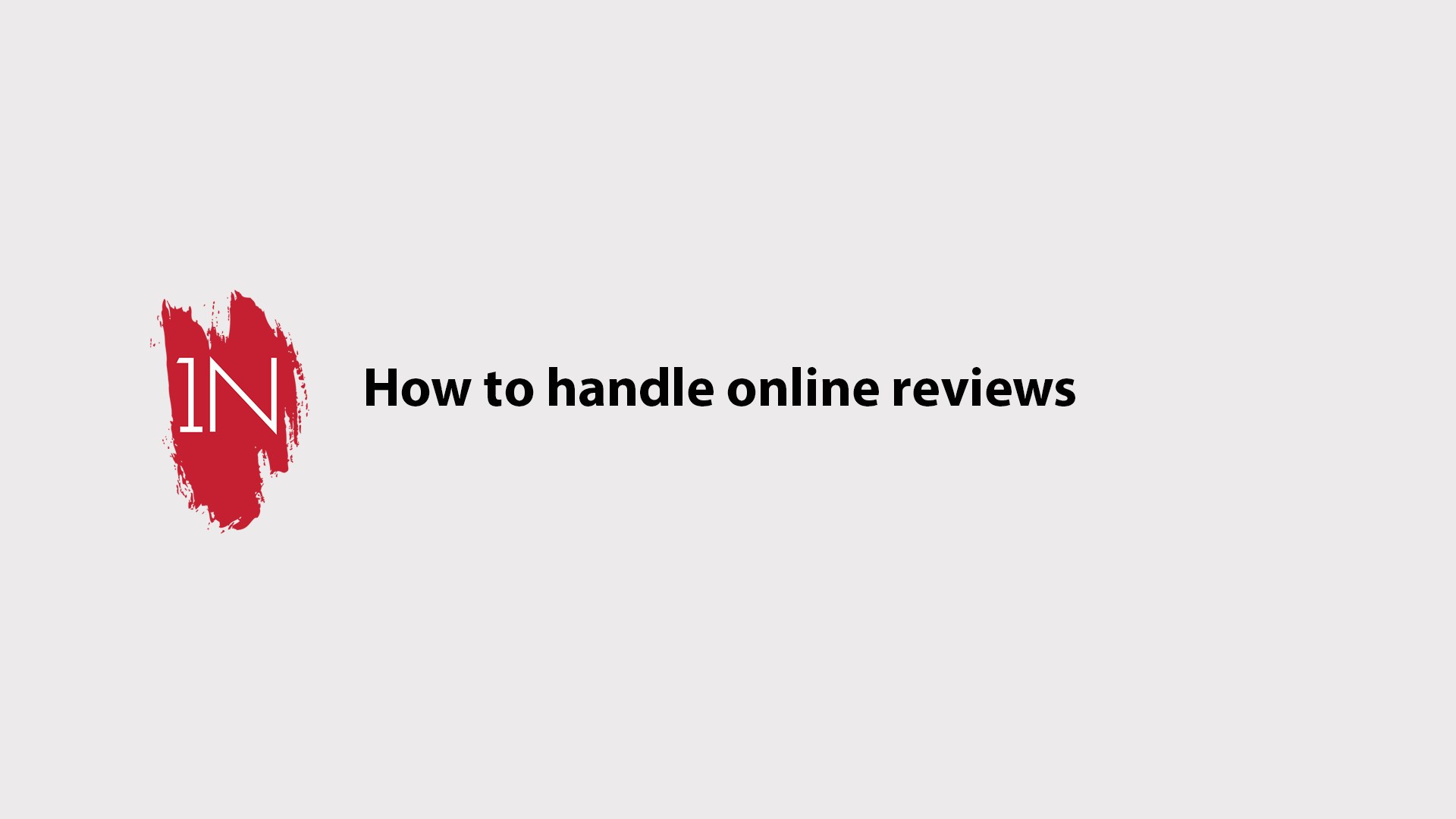 How to Handle Online Reviews