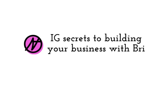 IG secrets to building your business ...
