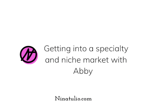 Going into a specialty and niche mark...