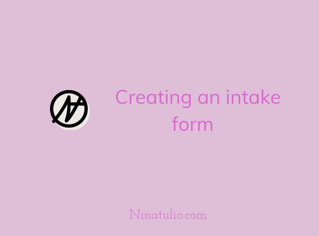 Creating an intake from with PDF