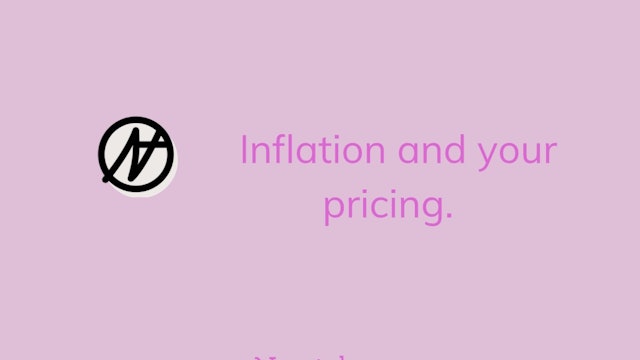 Inflation and pricing