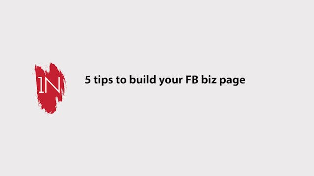 5 Tips to growing your biz on FB