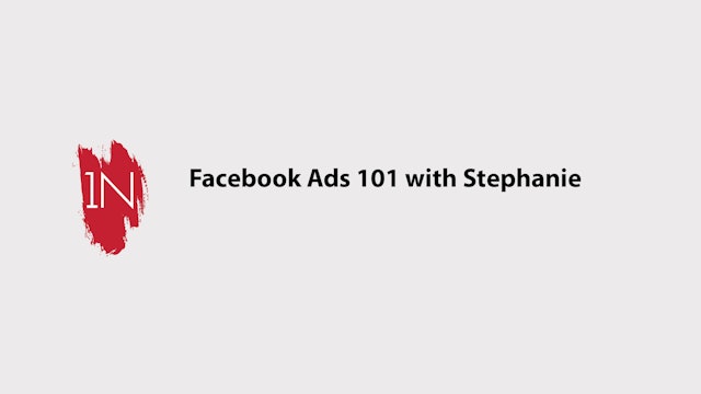 Facebook ads 101 with Stephanie from Sunny Storm
