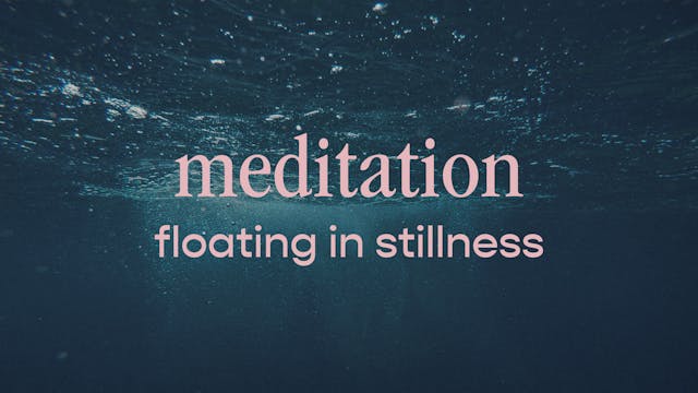 meditation - floating in stillness