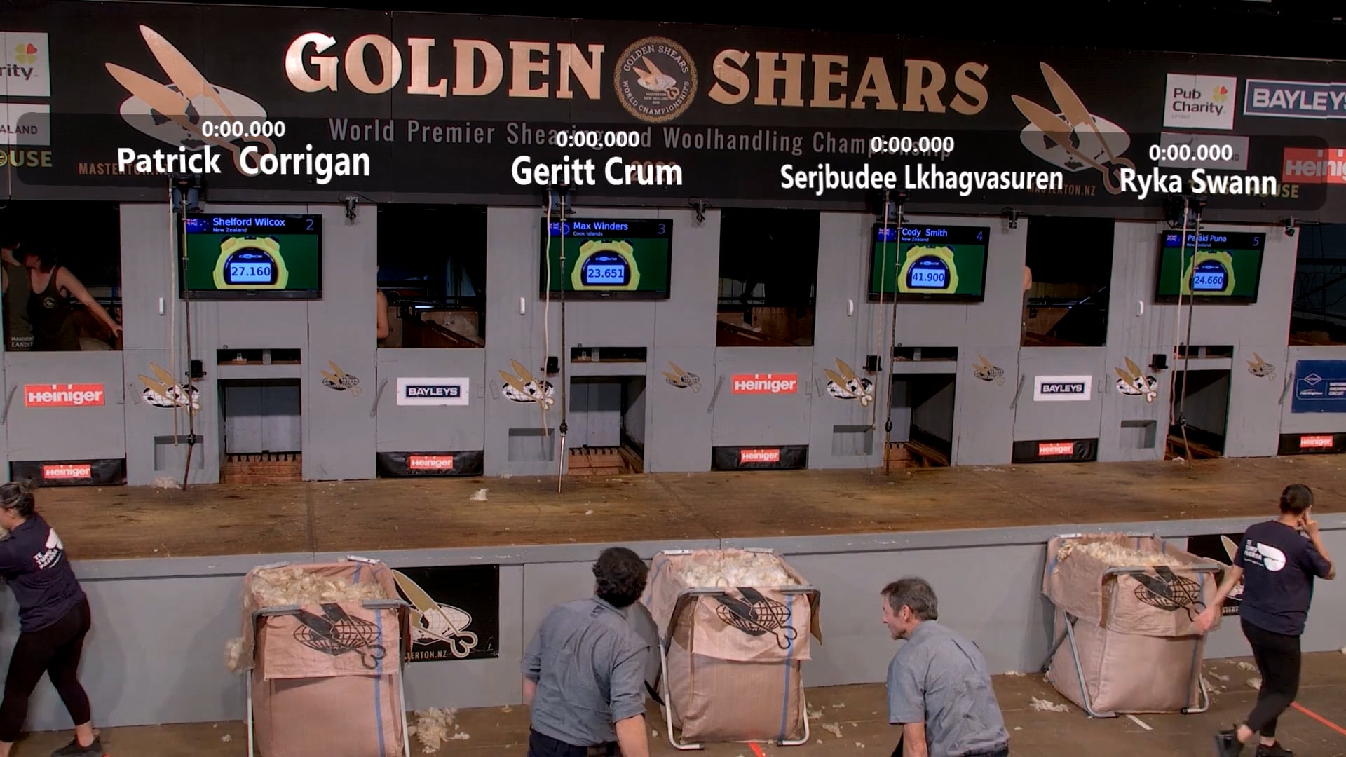 Senior Speed Shearing Quarter Finals (2026) - Round 1