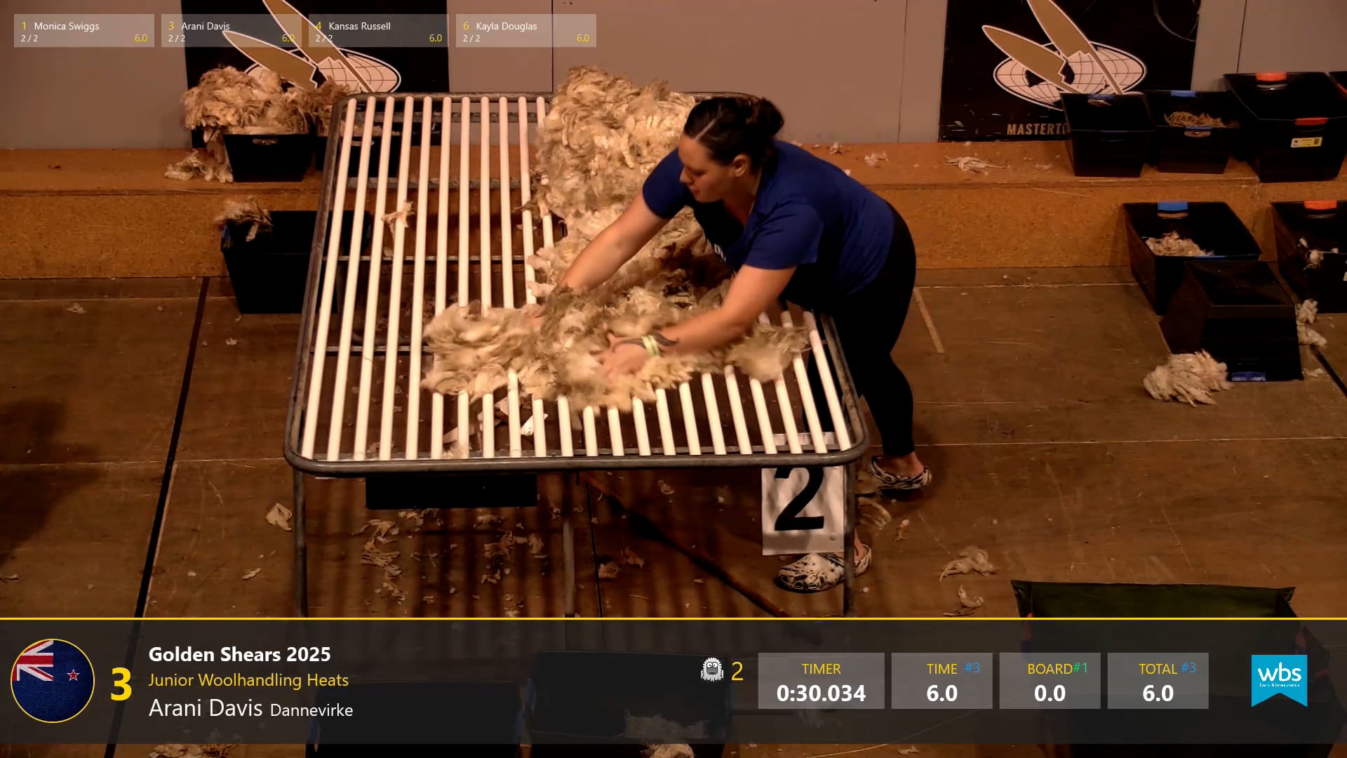 Junior Woolhandling Heats - Round 9